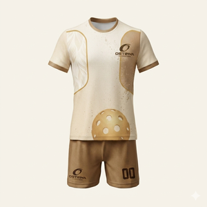 Custom Printed Breathable Quick Dry Unisex Pickleball Uniform Sports Shirt Short Sleeve Summer Front Logo Anti-UV Crew Neck - Product Image 5