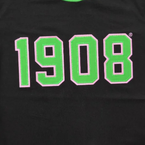AKA 1908 เสื้อเชิ้ตพรีเมี่ยมสีดำสำหรับผู้หญิง สีดำ สีเขียว แขนสั้น คอกลม ลำลอง สไตล์กรีก เสื้อผ้าผสมผ้าฝ้าย - Product Image 6