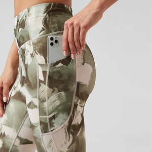 Leggings Casuales para Mujer, Sublimados, con Logotipo Personalizado, Diseño de Cintura Alta para Yoga, Estampado Floral, Precio al por Mayor, para Gimnasio y Entrenamiento - Product Image 2
