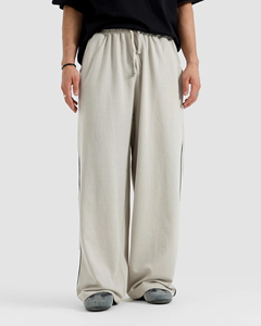 Pantalones Jogger de Pierna Ancha para Hombre, Mezcla de Poliéster/Algodón, Tejido Bonded, Cintura Elástica, Corte Medio, Multibolsillos, Forro Polar Impermeable - Product Image 6