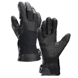Gants de ski en cuir de chèvre véritable, fournisseur direct d'usine, design et couleur personnalisables, meilleure qualité, respirants, pour le sport. - Product Image 1