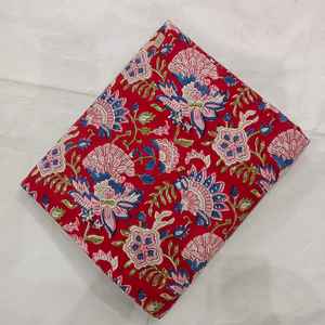 Tissu imprimé à la main pour table, en coton à fibres longues, imprimé à la main, alternative au block print indien - Product Image 4