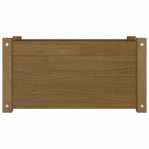 Juego de 2 Macetas de Madera de Pino Color Miel Sólido, Elegante Colección de Macetas para Jardín - Product Image 4