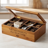 Boîte de présentation en bois durable à compartiments pour thé, bijoux, herbes et petits accessoires, artisanat en bois, boîtes en bois