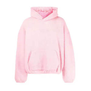 Sudadera con Capucha de Forro Polar para Mujer, Talla Grande, Color Sólido, Estilo Sherpa, para Otoño - Product Image 3