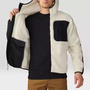 Meilleur Hoodie Tendance pour Homme en Polyester/Coton Uni Respirant, Style Urbain, Vêtement de Sport avec Logo Imprimé, Manches Longues en Sherpa - Product Image 3