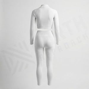 Conjuntos de Yoga de Dos Piezas sin Costuras Personalizados al por Mayor para Fabricantes, Último Diseño, Color Personalizado, Ropa Deportiva de Tallas Grandes - Product Image 2