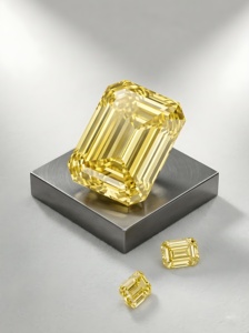 RCK GLOBAL เพชร CVD ทรง Asscher ขนาด 0.24-0.50 กะรัต คุณภาพ VS+ แบบ Fancy Vivid  เพชรเลี้ยงในห้องปฏิบัติการ ขายส่งเพชรแบบหลวมจำนวนมาก - Product Image 2