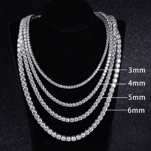MAISHA Cadena de Eslabones de Plata 925 Chapada en Oro de 22 Pulgadas con Diamante CVD Cultivado en Laboratorio de 0.70 Puntos, Joyería Unisex para Fiesta y Hip-Hop, Tercera Marca - Product Image 5