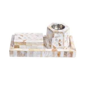 Plateau et coffret brûle-encens Bakhoor en nacre, best-seller, magnifique décoration d'intérieur pour Ramadan et l'Aïd, vente en gros - Product Image 1