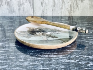 ชุดภาชนะเสิร์ฟอาหารฟาสต์ฟู้ด ถาดไม้รักษ์โลก หรูหรา ขนาดกลาง ชามผลไม้ อุปกรณ์ครัว ของตกแต่งบ้าน โรงแรม ร้านอาหาร อินเดีย - Product Image 3