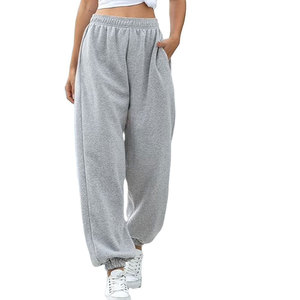 กางเกงวอร์มทรงหลวมอินเทรนด์สำหรับผู้หญิง กางเกงลำลองทรงโอเวอร์ไซส์ กางเกงจ็อกเกอร์ลำลอง สวมใส่สบาย ทรงหลวมพอดีตัว กางเกงสตรีทแวร์เนื้อนุ่ม - Product Image 1