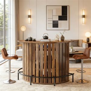 Set Tavolo e Mobile Bar per Casa, per Sala da Pranzo, Caffè e Conservazione Utensili - Product Image 1