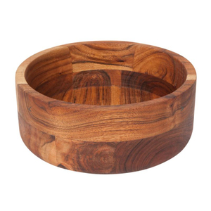 Tazón de madera artesanal de primera calidad, ecológico, con grano natural, para servir ensaladas y frutas, ideal para el hogar, hoteles y restaurantes. - Product Image 5