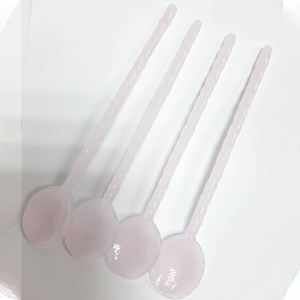 Nuevas cucharas pequeñas originales de vidrio de borosilicato de Murano respetuoso con el medio ambiente personalizado color 15cm varilla agitadora para fiestas - Product Image 1