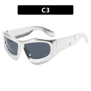 Y2K Personality Bubble Oversized <b>Sunglasses</b> 2023 New European and American Hip-hop Styling <b>Sunglasses</b> Trendy - Product Image 5