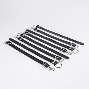 Handmade Genuine Leather Adjustable Two Straps <b>Bed</b> Restraints Harness Set Custom <b>Bondage</b> Cuffs Adult Products RTTS-0119 - Product Image 4
