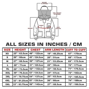 Chaqueta de apicultura ligera con tela de malla duradera antipicaduras para uso en apicultores - Product Image 5