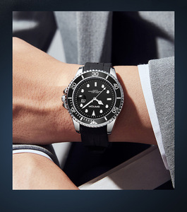 Reloj de cuarzo para hombre, calendario, resistente al agua, correa de silicona, reloj deportivo informal a la moda, reloj deportivo de negocios, luz nocturna sencilla - Product Image 6