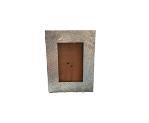 Rectangle Metal Photo <b>Frame</b> <b>Gold</b> Finish Vertical Design Embossed Texture - Product Image 2