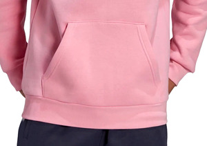 Sweat-shirt à capuche unisexe rose, coupe classique, en molleton de coton, décontracté, avec logo imprimé sur le devant, pour l'automne - Product Image 6