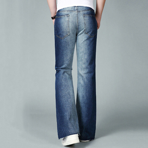 Pantalones de mezclilla lavados de cintura alta, corte recto regular, diseño ajustado, a la moda, nuevos, para hombre, venta al por mayor con servicio OEM - Product Image 2