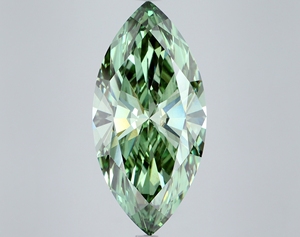 Diamant de laboratoire de 7,08 carats, taille marquise, vert vif fantaisie, VS2, certifié IGI, diamant CVD en vrac pour la fabrication de bijoux - Product Image 1
