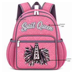 Mochila Personalizada de PU con Brillantina para Animadoras, Bordada, para Prácticas de Baile, Escuela, Libros, Deportes - Product Image 4