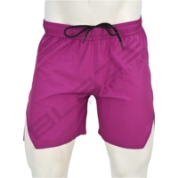Shorts de sport 2-en-1 pour homme, double couche, en spandex/polyester écologique, avec logo personnalisé BLAZE FIGHT WEAR, compression, pour la gym et le cyclisme.