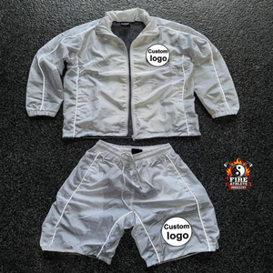 Windbreaker <b>Tracksuit</b> for Men's Windbreaker <b>Tracksuit</b> Set | Lightweight 2-Piece HOODIE & SHORT - Product Image 4