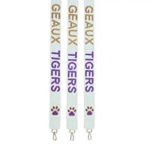 Orange Purple Tiger Text Embroidery Seed Beads <b>Bag</b> <b>Strap</b> Handbag Shoulder Belt <b>Replacement</b> Crossbody Handle Metal Hardware Parts - Product Image 5