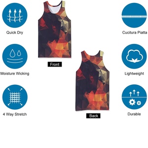 Camiseta sin mangas informal para hombre, chaleco con estampado 3D, tela elástica, sublimación estampada, camiseta de salón para gimnasio, nueva ropa de moda diaria de talla grande - Product Image 3