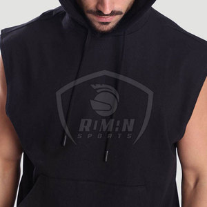 OEM Custom Logo <b>Plain</b> All Size Alliable Sleeveless <b>Plain</b> <b>Hoodie</b> Cotton Material Lightweight Sleeveless <b>Plain</b> <b>Hoodie</b> - Product Image 6