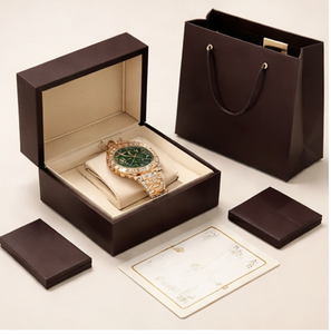 Reloj de Buceo Mecánico de Lujo con Esfera Verde para Hombre, Acero Inoxidable Dorado, Cristal de Zafiro, Resistente al Agua, Estilo Hip Hop, Regalo Premium para Negocios - Product Image 6