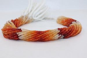 Cuentas Redondas Facetadas de Ópalo de Fuego Natural Mexicano de 4 mm, 13 Pulgadas, Peso Personalizable para la Fabricación de Joyas - Product Image 6