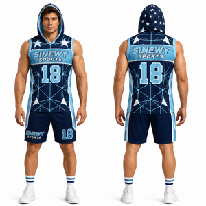 Custom Logo Adult American Flag Printed Breathable 100% Polyester 7v7 Flag Football Uniforms Jersey Sets - Product Image 3