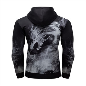 Sudaderas con sublimación para uso casual para hombre, sudaderas con capucha de algodón de alta calidad, sudaderas con sublimación extragrandes, básicas, de mezcla de algodón - Product Image 3