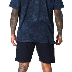 Pantalones Cortos de Moda Urbana con Diseño Moderno para Hombre, Lavado Ácido, Color Sólido, Talla Adulto - Product Image 5
