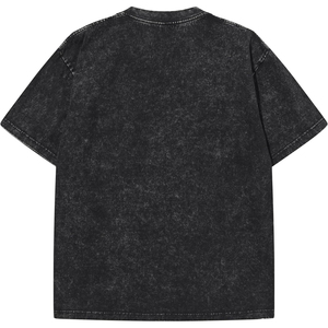 T-shirt à manches courtes pour homme, couleur unie, col rond, coton jersey 100% lavé, coupe décontractée, longueur normale - Product Image 4