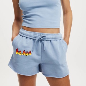 Shorts Bermuda en Coton Biologique Personnalisés pour Femmes 2023, Imprimé Léopard, Taille Élastique, Écologiques, Imperméables, Respirants, Coupe-Vent - Product Image 4