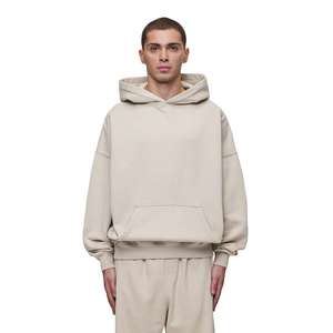 Vente en gros de sweats à capuche en molleton de coton lourd pour hommes, 400 g/m², avec options de logo personnalisé et de broderie - Product Image 5