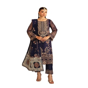 Ramsha Volume-Ropa de fiesta bordada hecha a mano de 3 piezas para mujer Salwar Kameez - Product Image 1