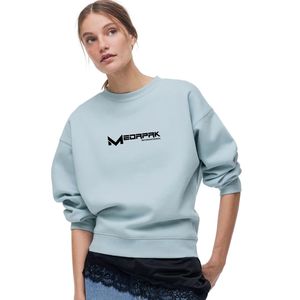 Sweat-shirt oversize pour femme, col rond, pull à manches longues en polaire avec poignets et ourlet côtelés, coupe décontractée pour un look décontracté - Product Image 1
