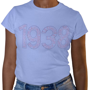 บลูไรน์สโตน 1938 เสื้อยืดแขนสั้นผู้หญิงเสื้อผ้าฝ้ายลำลองสไตล์กราฟิกสตรีทแวร์ฤดูร้อนแฟชั่นเครื่องแต่งกาย - Product Image 1