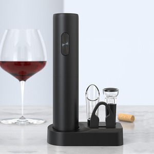 Ensemble ouvre-bouteille électrique sans fil à piles avec tire-bouchon automatique, bouchon et support, coffret cadeau - Product Image 1
