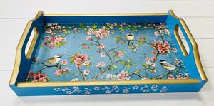 ถาดเสิร์ฟพุดดิ้งทรงสี่เหลี่ยมขนาดคิงไซส์ลายธรรมชาติทันสมัย ถาดเสิร์ฟเคลือบลายพิเศษพร้อมฝาปิดอเนกประสงค์สำหรับส่งออกต่างประเทศ อินเดีย - Product Image 4