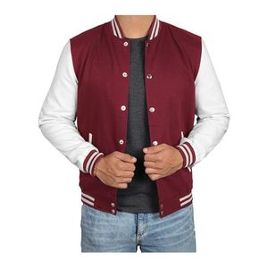 Varsity <b>Jacket</b> Men Crafted With High Quality Fabric and Patchwork <b>Leather</b> Comfy to Wear Plus Size Lettermen high quality product - Product Image 2