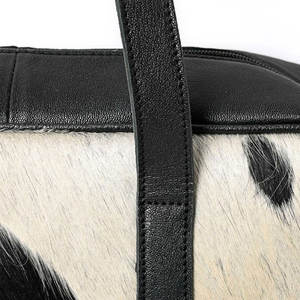 Sac de voyage léger et spacieux en cuir véritable avec fermeture éclair, vente en gros, fournisseur direct d'usine LHODB-0009 - Product Image 4