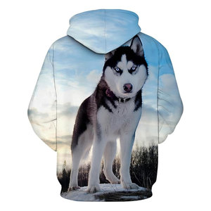 Sweat-shirt à capuche imprimé 3D Husky de Sibérie, motif animalier, pull décontracté, streetwear tendance pour hommes, femmes, adolescents, garçons, filles, confortable - Product Image 2