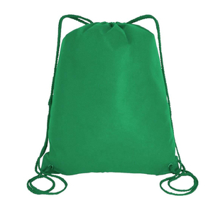Green Nylon Waterproof <b>Backpack</b> with Zipper Closure Lightweight Casual Gym Bag Unisex Solid Color Adjustable <b>Strap</b> 30-40L - Product Image 1